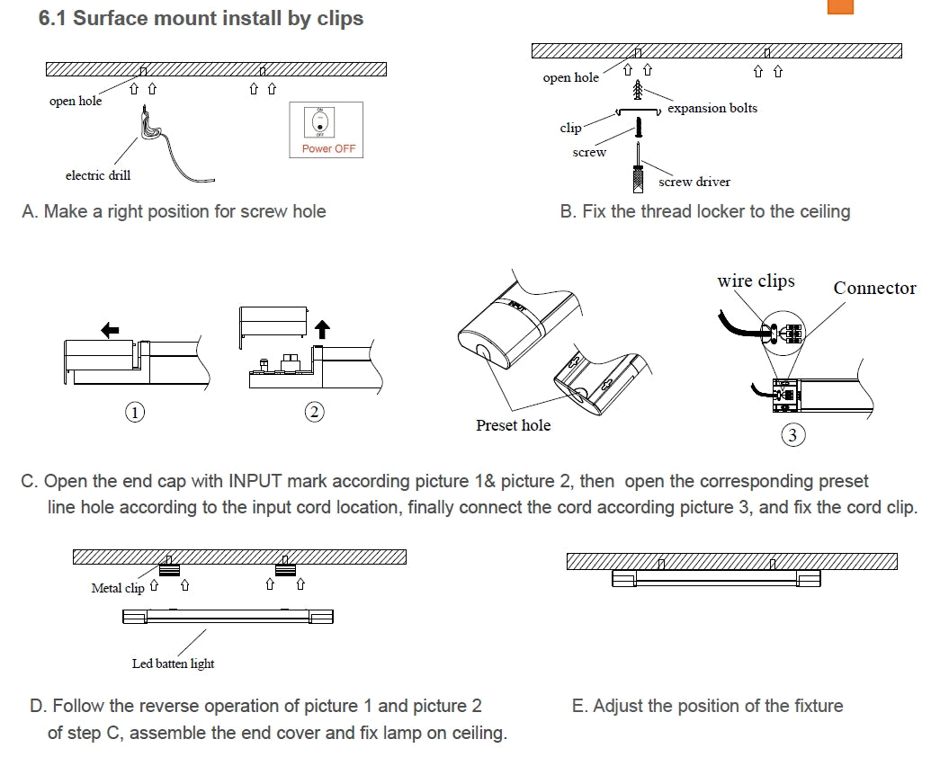 Linear Batten Light 40W 4ft 100lm/w 4000K Non-dimmable