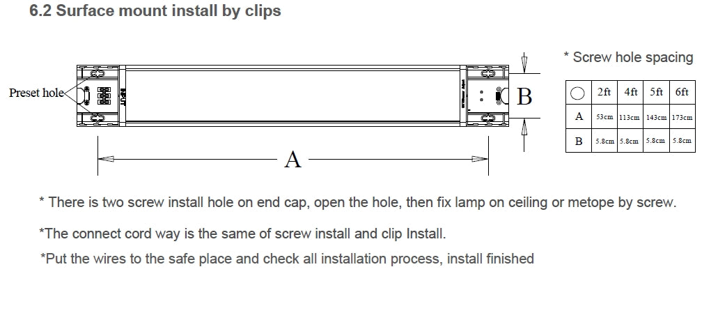 Linear Batten Light 40W 4ft 100lm/w 4000K Non-dimmable