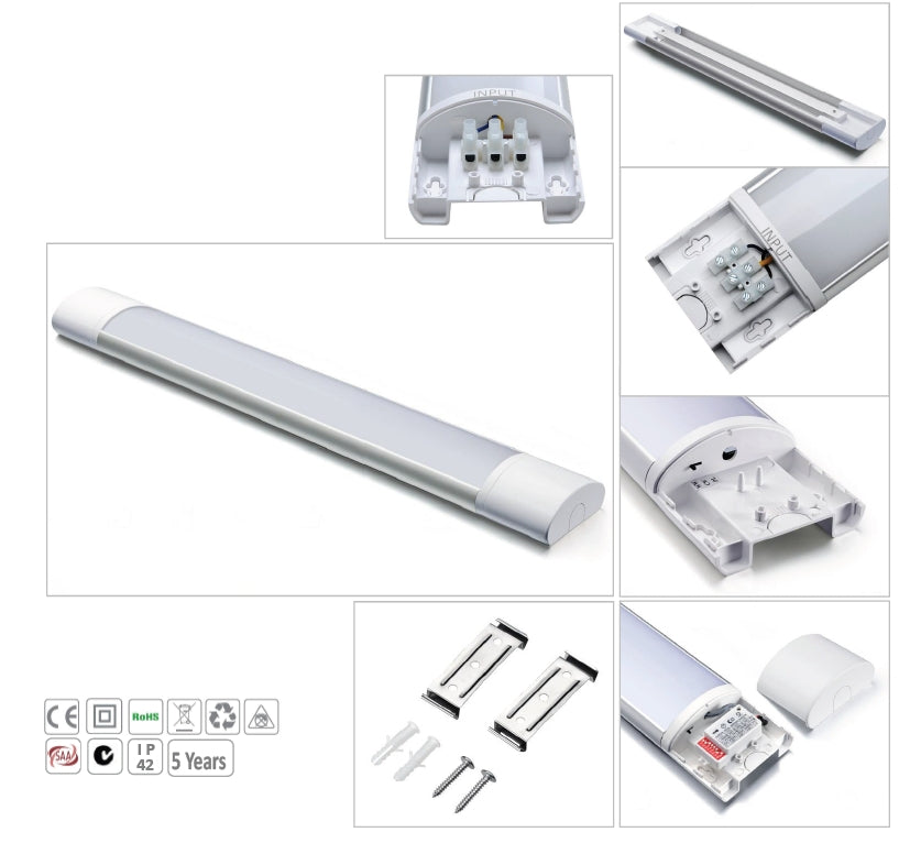 Linear Batten Light 40W 4ft 100lm/w 4000K Non-dimmable