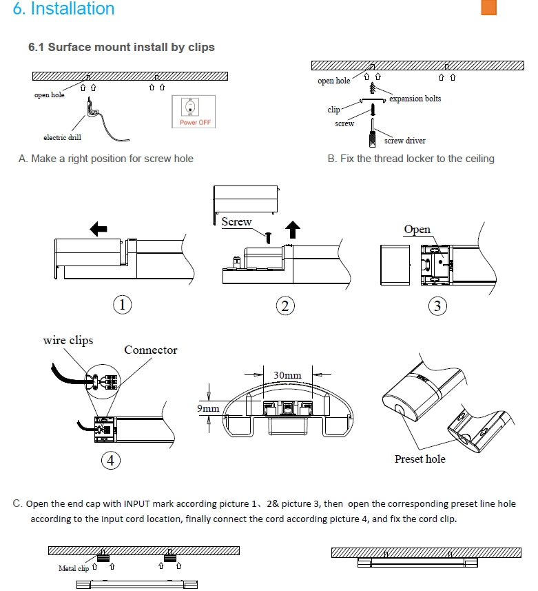 Linear Light 60W 5ft 100lm/w 4000K Non-dimmable