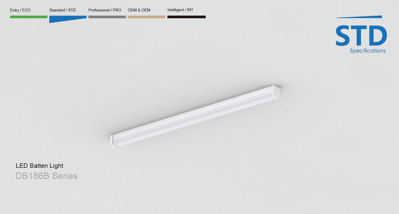 high efficiency 150lm/w LED Batten light CCT 20W