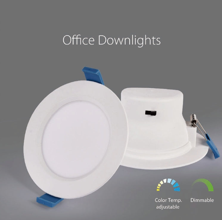 7W SMD dimmable downlight, CCT:3000K+4000K+6000K, 560lm, cut:75mm, size:95x57mm