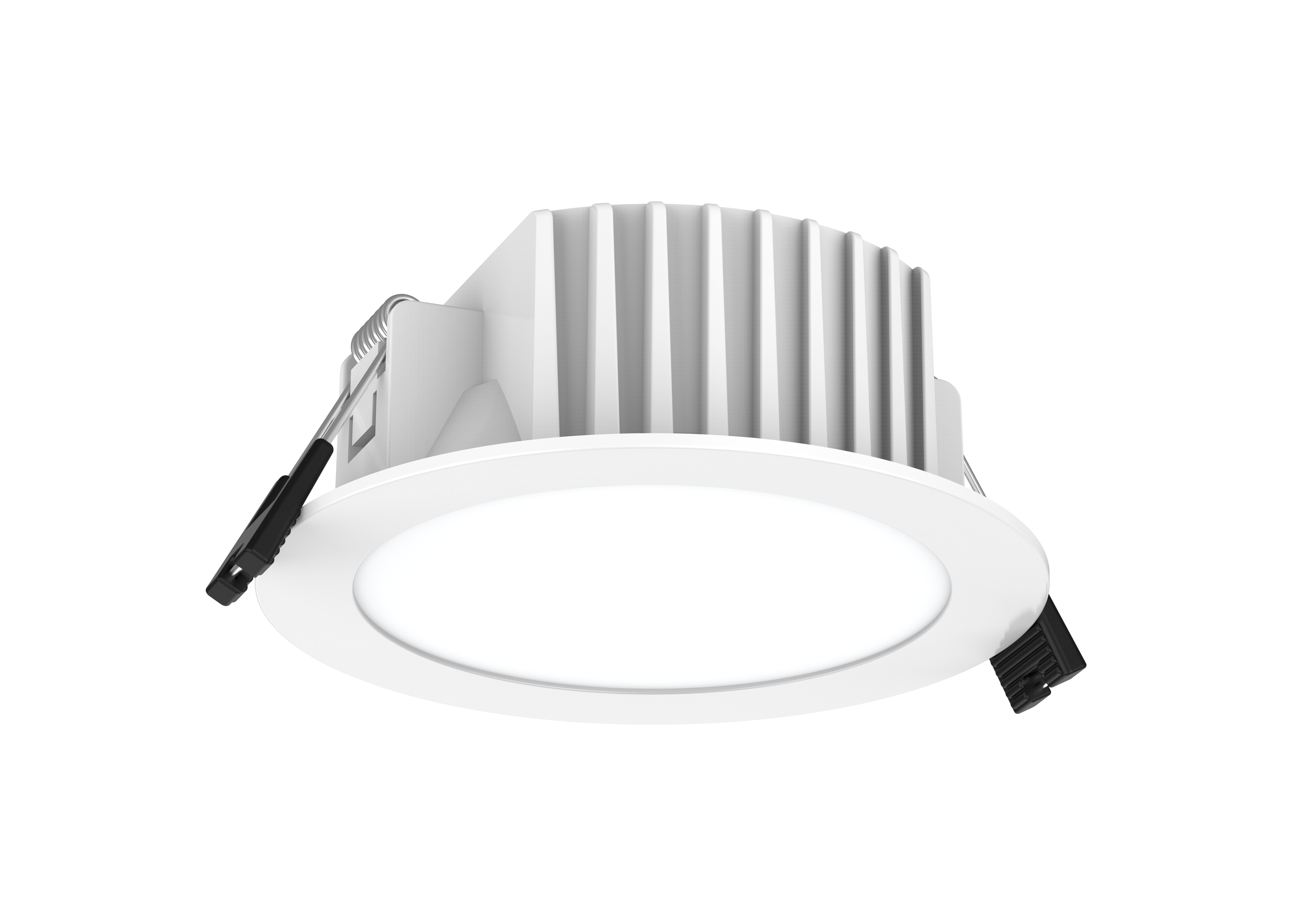 IC-4 90mm cutout integrated driver LED Downlight 106x40mm with flex cable & plug