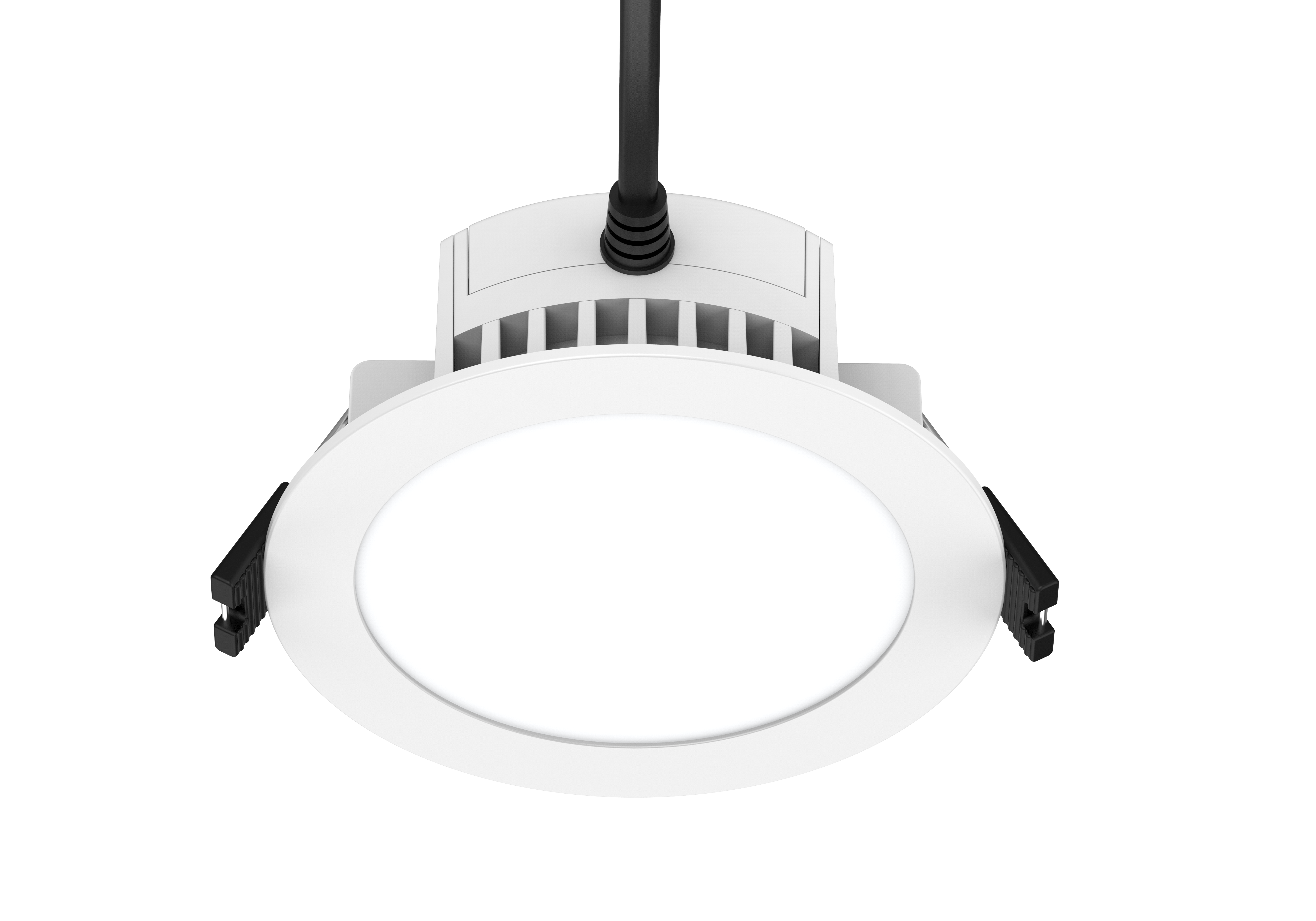 IC-4 90mm cutout integrated driver LED Downlight 106x40mm with flex cable & plug