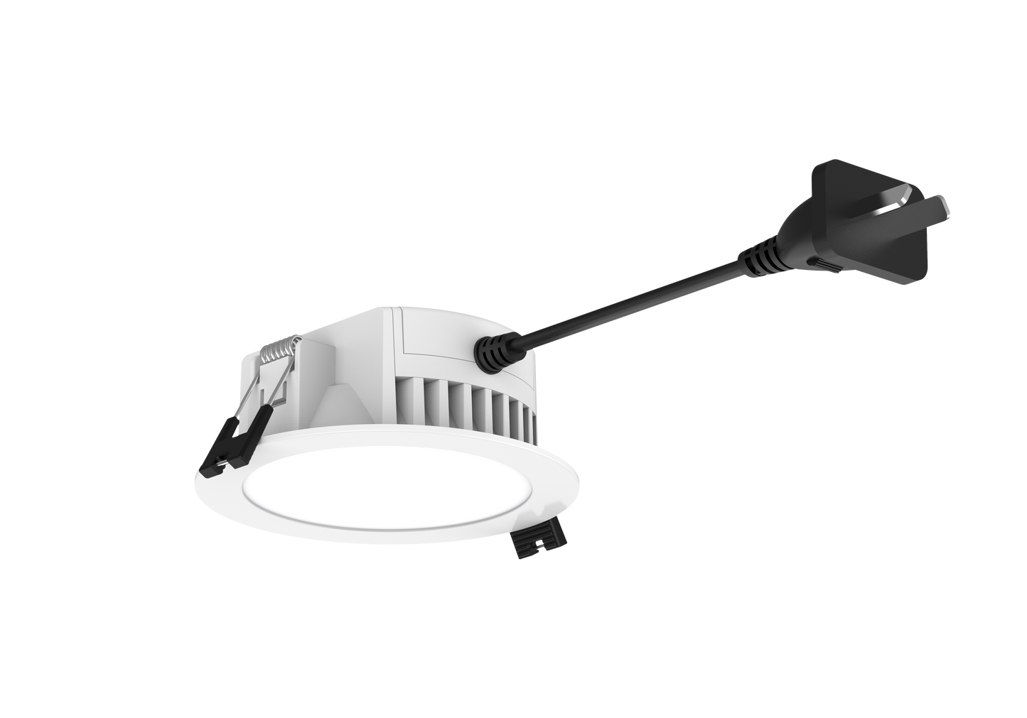 IC-4 90mm cutout integrated driver LED Downlight 106x40mm with flex cable & plug