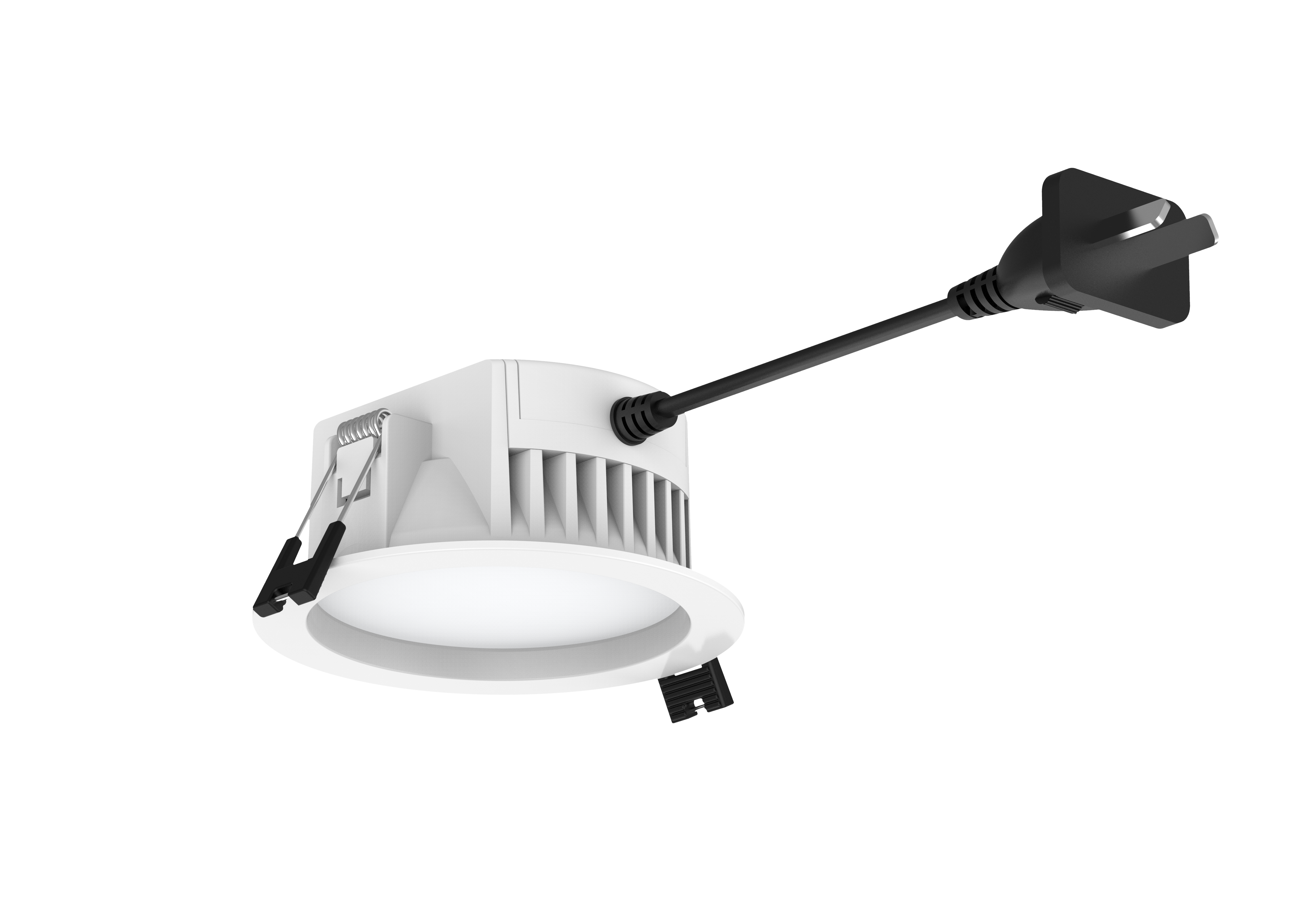 IC-4 90mm cutout integrated driver LED Downlight 106x47mm with flex cable & plug