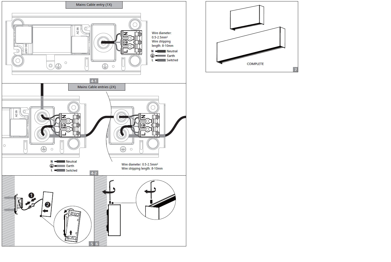 IP20 indoor wall light CCT 10W